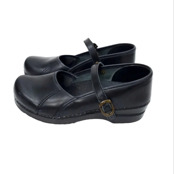 SANITA Leather Mary Jane Professional Clogs - Picture 1 of 16